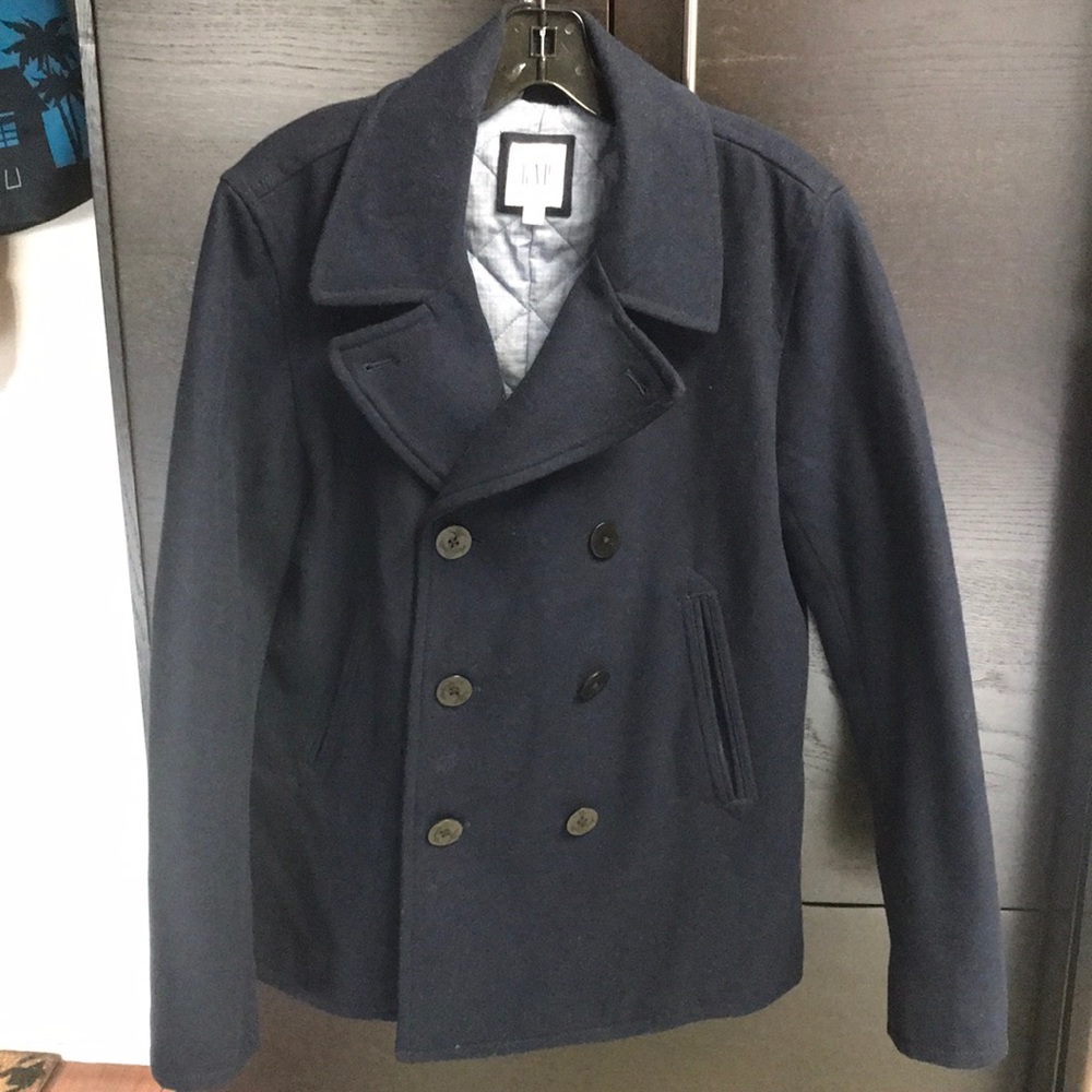 Peacoat, wool, GAP. Size small (36-38).
